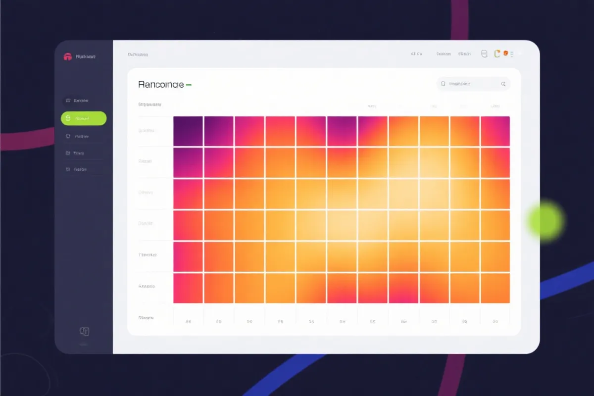 冷热趋势热力图示意